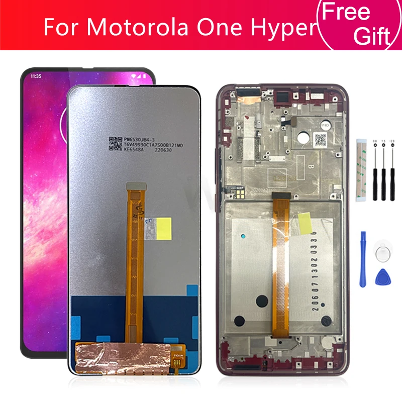 For Motorola Moto One Hyper LCD Display Touch Screen Digitizer Assembly With Frame XT2027 XT2027-1 Screen Replacement Parts