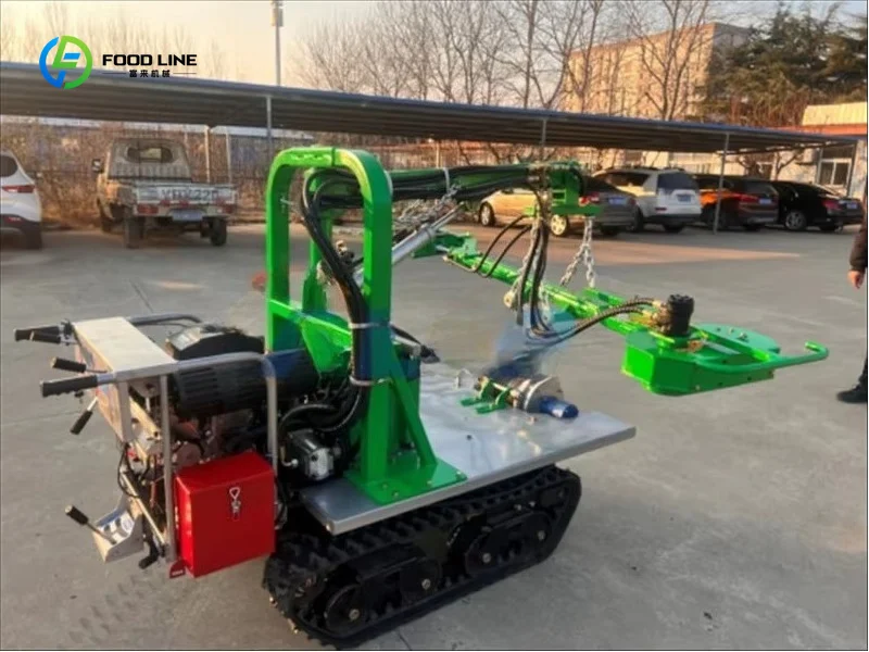 Customized High Productivity Mini Crawler Vibration Fruit Shaker Olive Harvesting Machine for Backyard Garden