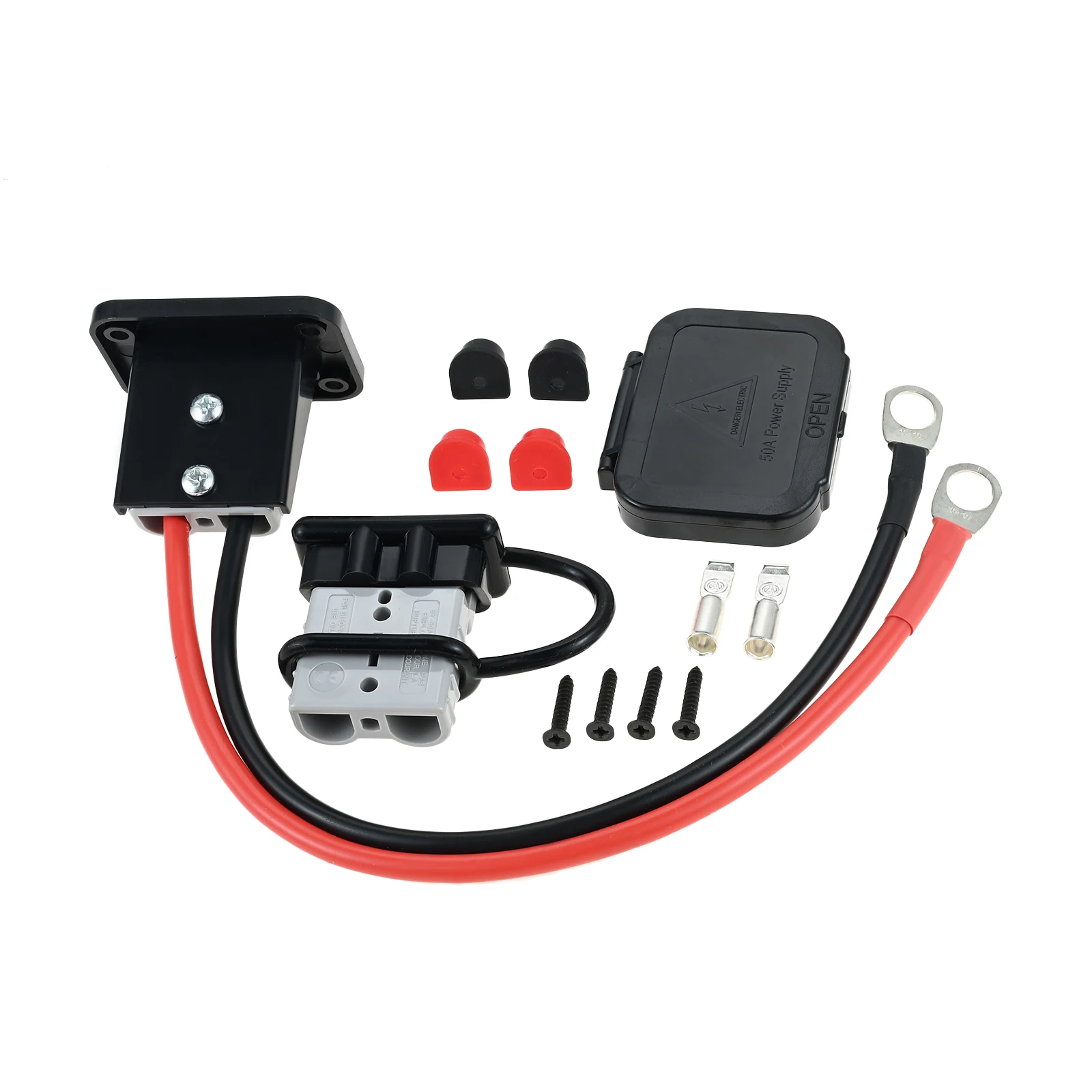 

8Awg Wire Harness Plug Connector Kit Battery Cable Connector Quick Disconnect Battery Terminal for Car Winch Trailer Forklift