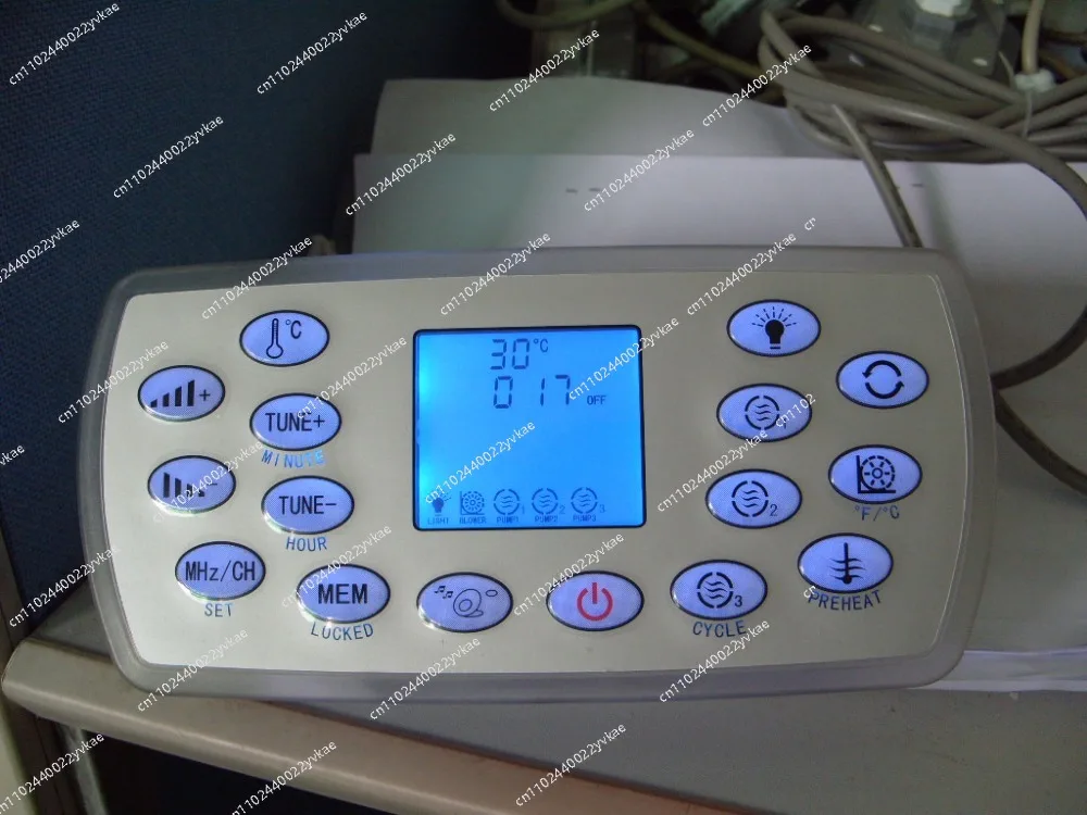 

Панель дисплея для гидромассажной ванны KL8-3H, спа-клавиатура с белой задней частью замка, подходит для обогревателя LX для JAZZI, J&J, SERVE, Kingston, Monalisa, Mesda