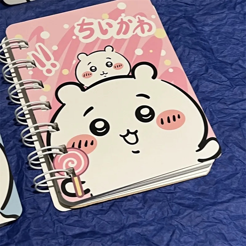Chiikawa Kawaii Cartoon Spiral Notebook with Stickers Cute Student Diary Journal Planner Stationery  Gift for Kids Girls - view 2