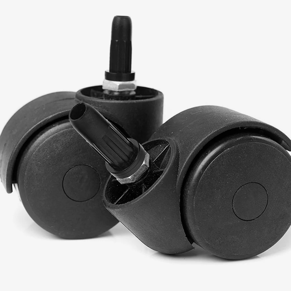 

50Pcs Universal Chair Wheel Socket Sleeves Black Plastic Office Chair Replacement Caster Covers Rolling Wheel Protectors