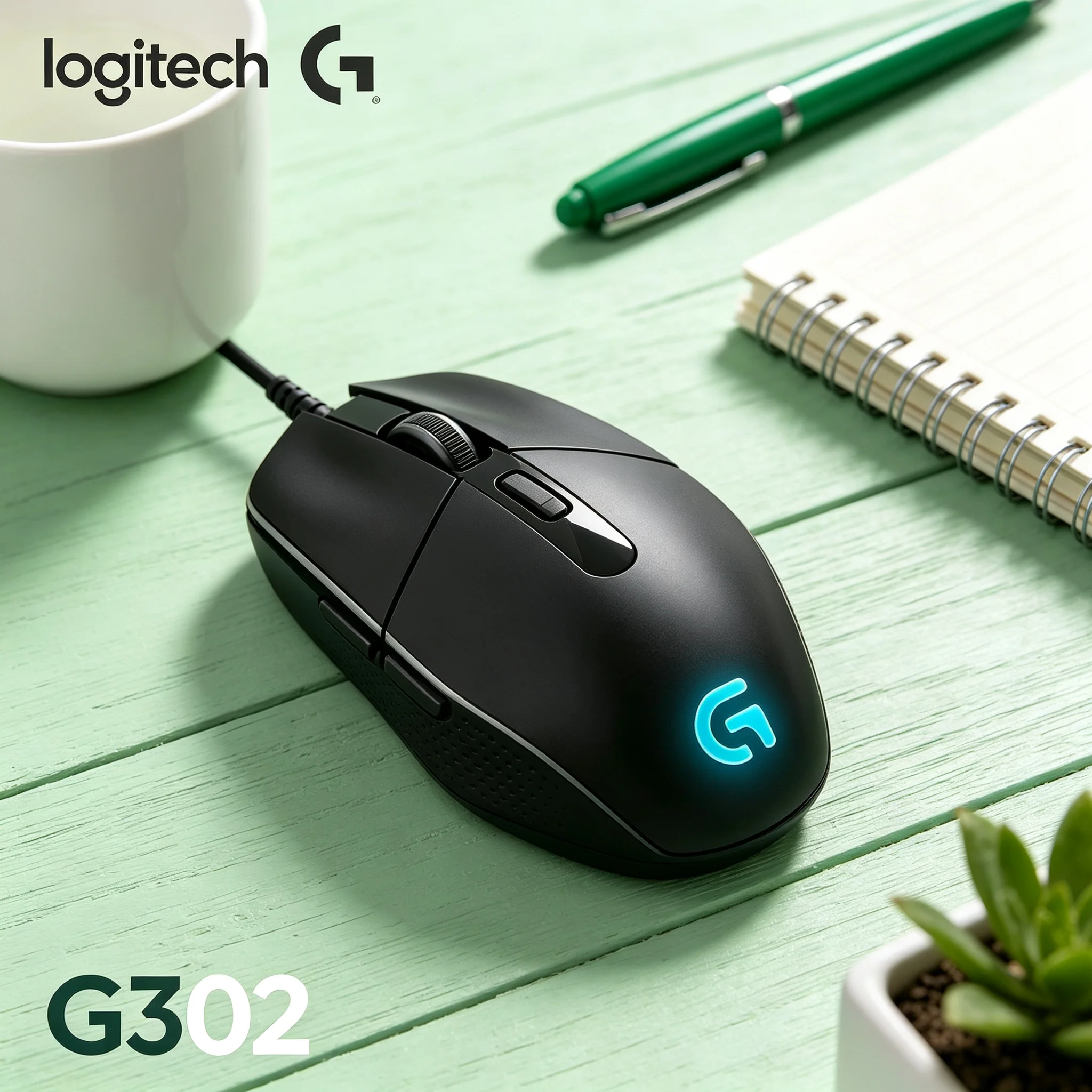 Logitech G302 Gaming Mouse Wired High Precision Sensor RGB Gaming Mice for CS2 Valorant PUBG League of Legends PC Laptop