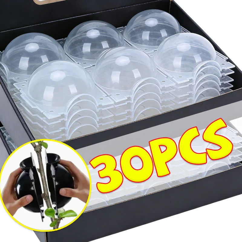 

Cutting Grafting Rooting Ball Reusable Plant Rooting Ball Grafting Breeding Case High Pressure Plant Root Growing Box Garden Pot