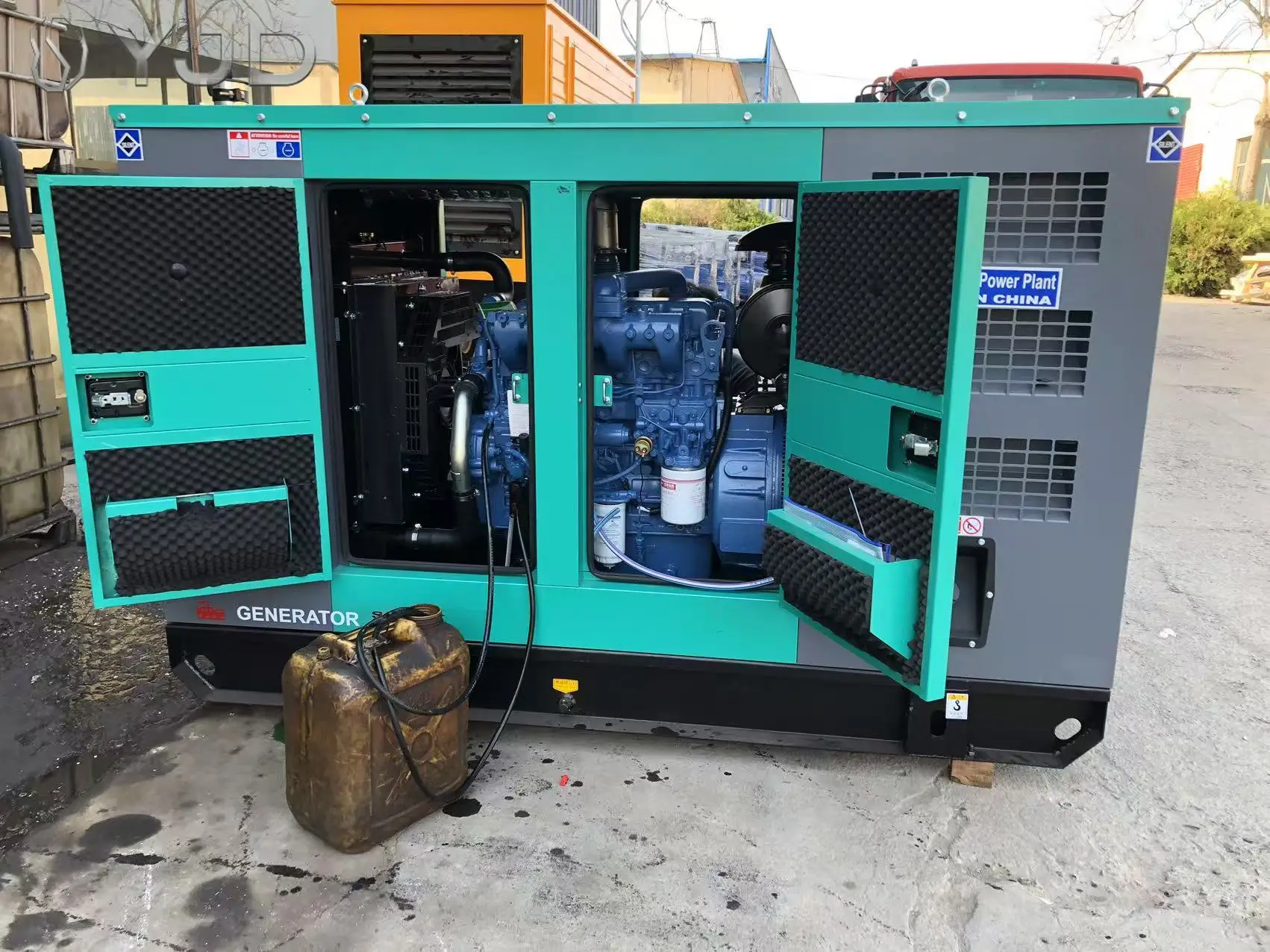Yuc-hai YC4D90Z-D25 60KW 75KVA Super Silent Canopy Type Diesel Generator Brushless Alternator Remote Start Control Penal 50/60Hz