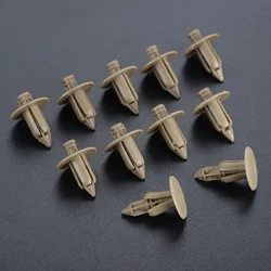50Pcs Beige Plastic Rivets Car Door Trim Panel Fastener Clips Retainer 39964090 For Volvo C70 S60 S80 V70 1997 98-06 07 08 09 10