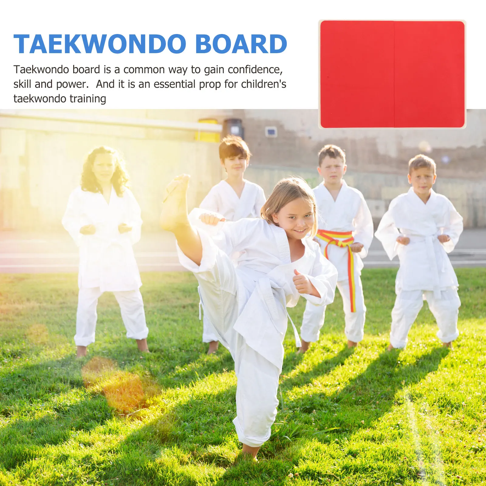 

Portable Taekwondo Practice Durable Plastic Breaking For Kids Children Training Board Lightweight Reusable Taekwondo Supply