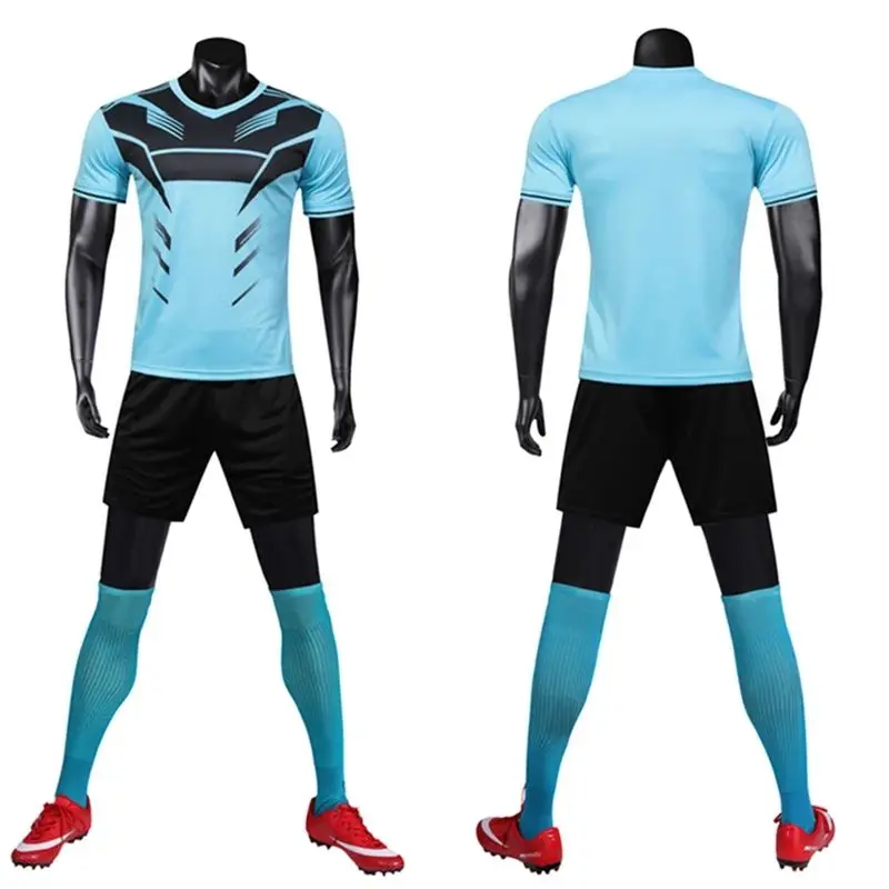 

Wholesale soccer uniforms men retro football jerseys set QUICK DRY new design soccer jersey soccer track suit team