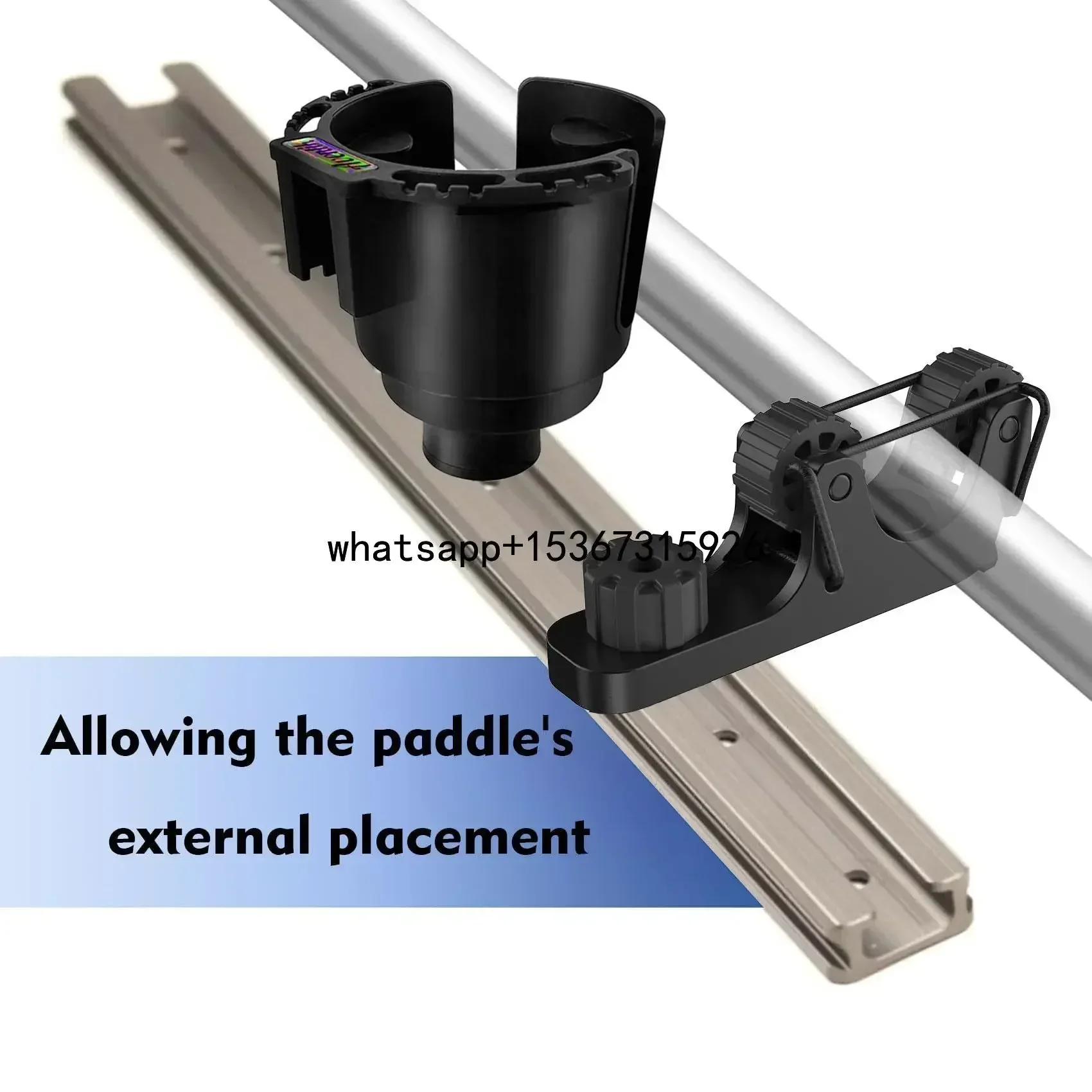 Extend Kayak Paddle Holder Kayak Track Mount Accessories for Holding Standard Paddle Kayak Oar Holder Kayak Rail