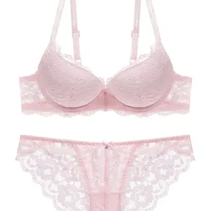 Elegantes bestickte Dessous-Set, atmungsaktives Stoff, Push-up-BH, reine Sliptaille, Valentinstag, 1 Set 6 Hauptpause Dessous -Verkauf - №2