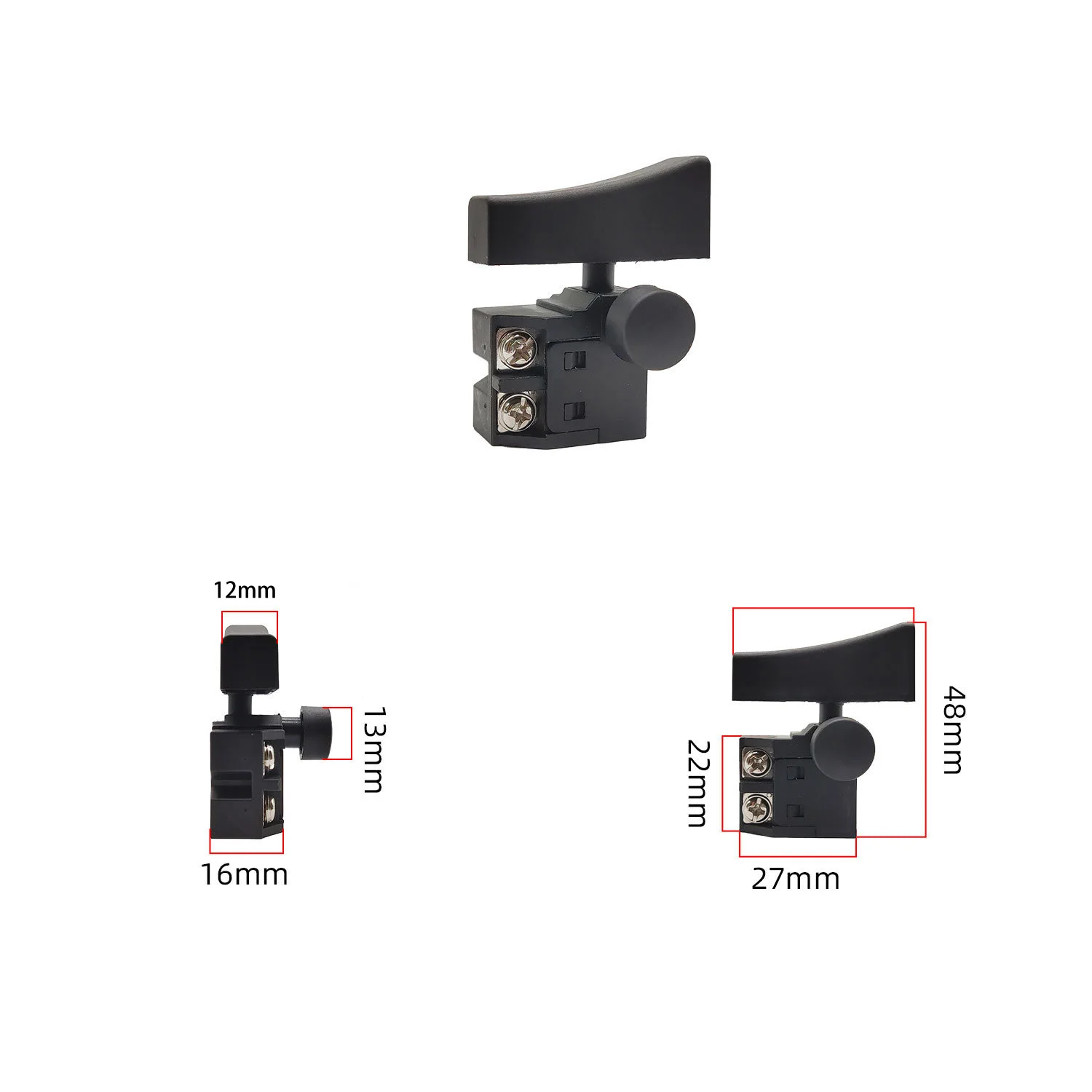 12/16 Inch Brushless Lithium Chainsaw Switch With Safety Lock Electric Power Tool Switch Speed Control Trigger Button