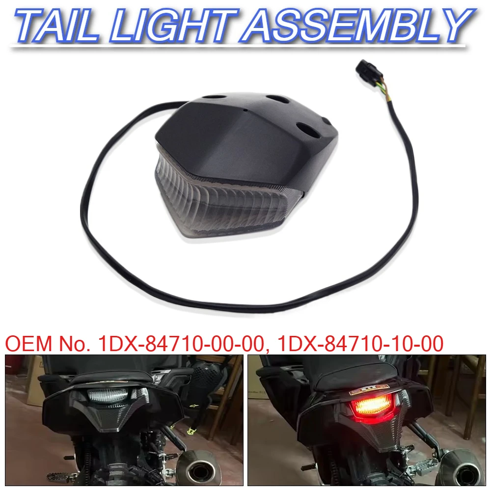 For Yamaha Motorcycle LED Taillight Moto Rear Brake Light Indicator Lamp Turn Signals Stop Light WR250F WR250FK WR450F 2012-2023