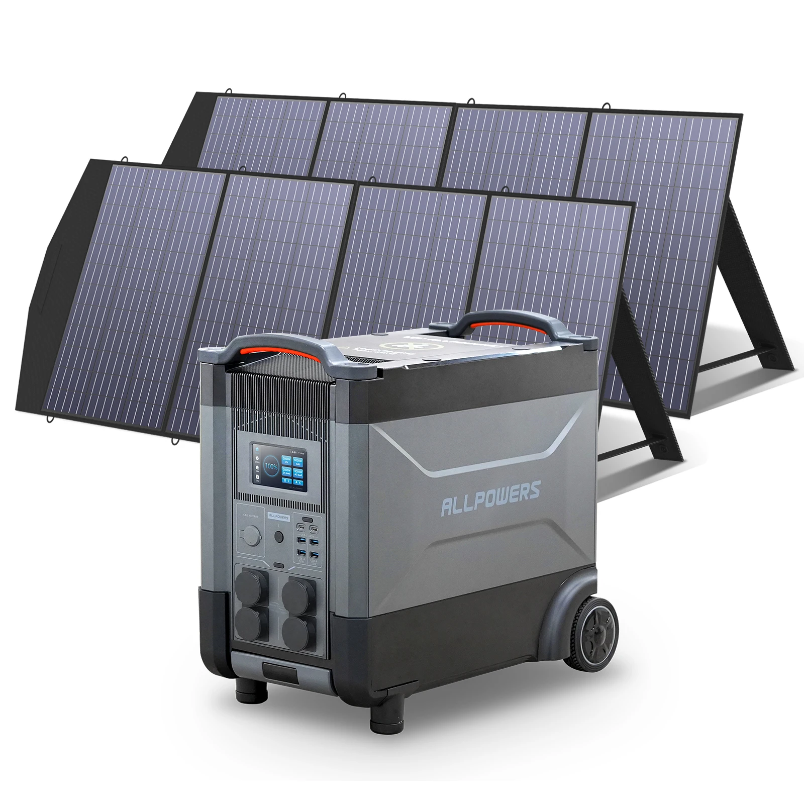 ALLPOWERS Power Station 110V / 230V Solargenerator mit Solarpanel(SP033), 3600Wh 4000W Expandable Battery with 2000W Solar input