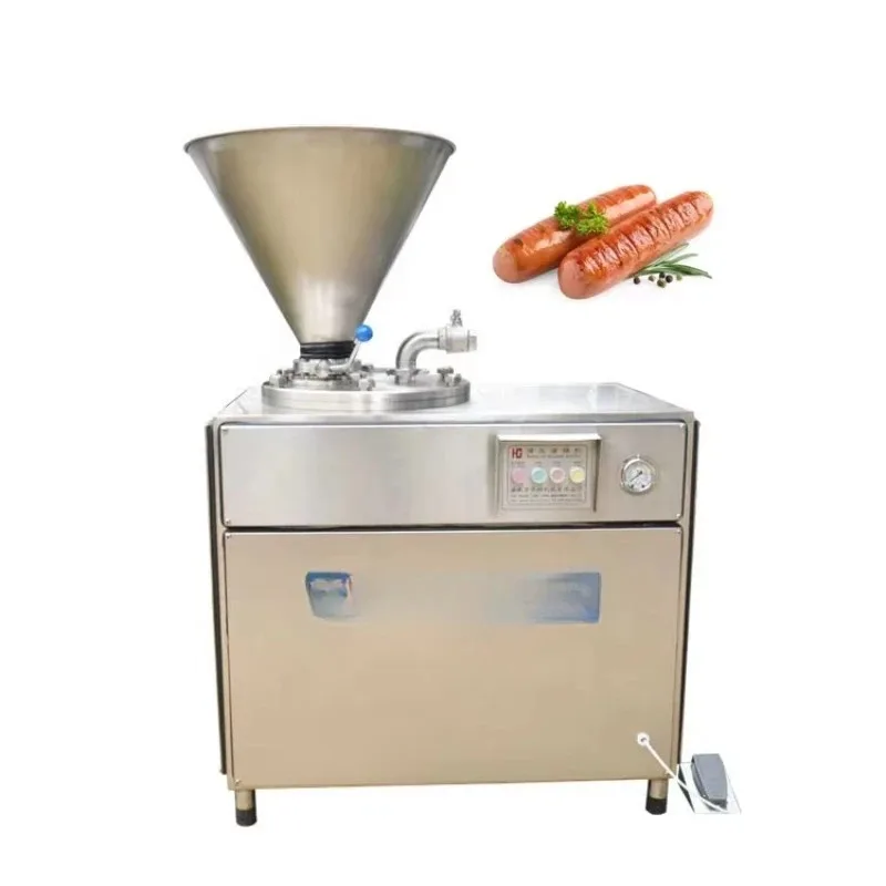 Customize Hydraulic Enema Machine Sausage Filler Stuffer Hydraulic Sausage Stuffing Maker Salami Hot Dog Filling Machine