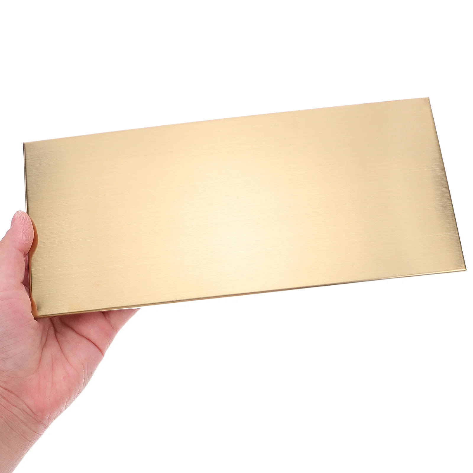 

2Pcs Blank Metal Name Plate 25x11cm Brushed Stainless Steel Self Adhesive Door Sign Plate Engravable Surface for Office Room