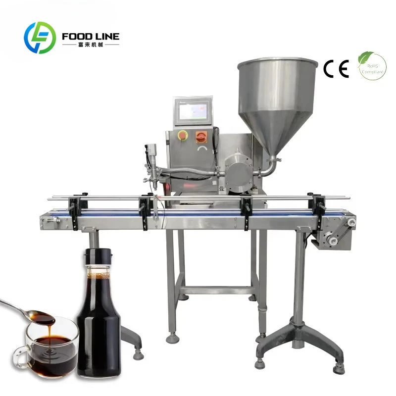 Customized Easy Maintenance Automatic Liquid Filling Machine for Sesame Peanut Sauce Yogurt Bottle Filling Machine Rotor Pump