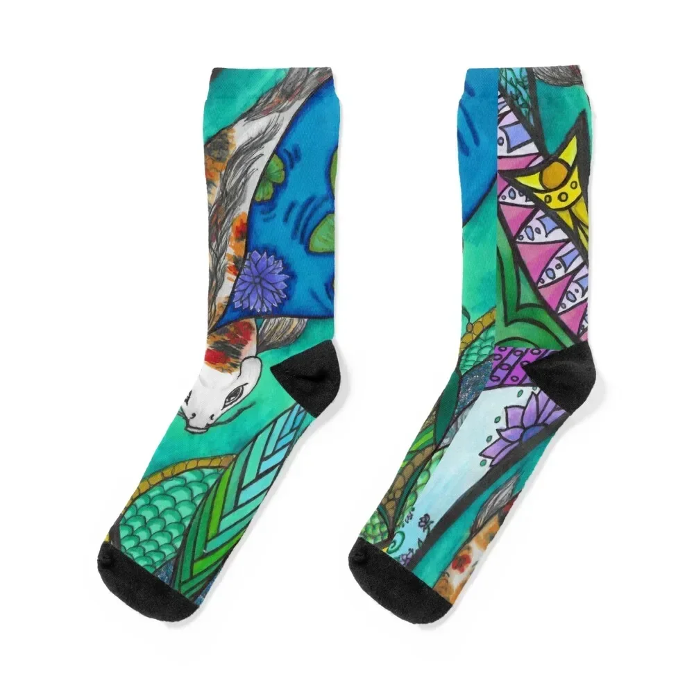 

Koi Design Socks japanese fashion colored Socks Ladies Men's