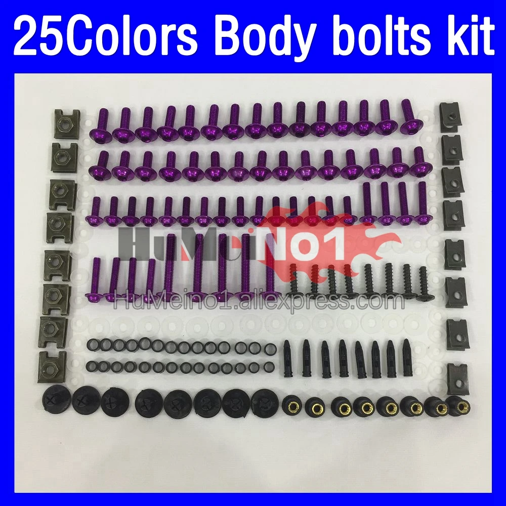 268ps Fairing bolts full screw kit For KAWASAKI NINJA ZX 14R 14 ZX-14R ZX14R 2006 2007 2008 2009 2010 2011 Body bolt screws Nuts