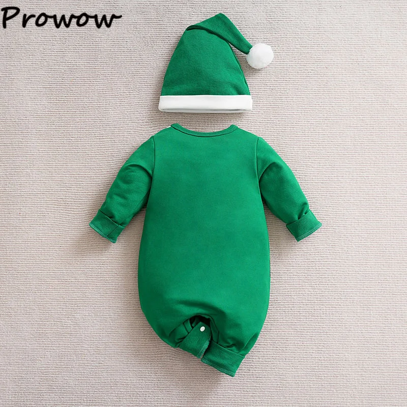 Prowow الطفل عيد الميلاد السروال القصير الأحمر الزنجبيل خبز الكرتون ارتداءها مع قبعة عيد الميلاد 2 قطعة بلدي أول السنة الجديدة الطفل زي 2026 #4