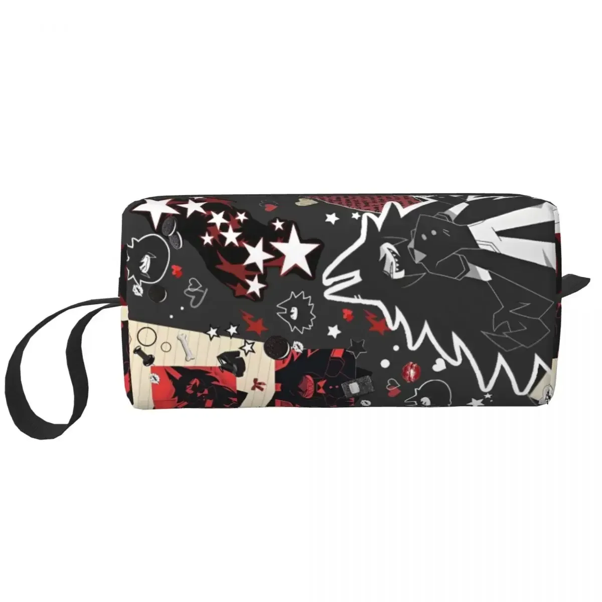 Cartoon Anime Miss Circle Makeup Bag Travel Cosmetic Bag for Men Women Fundamental Paper Education Toiletry Bags Dopp Kit