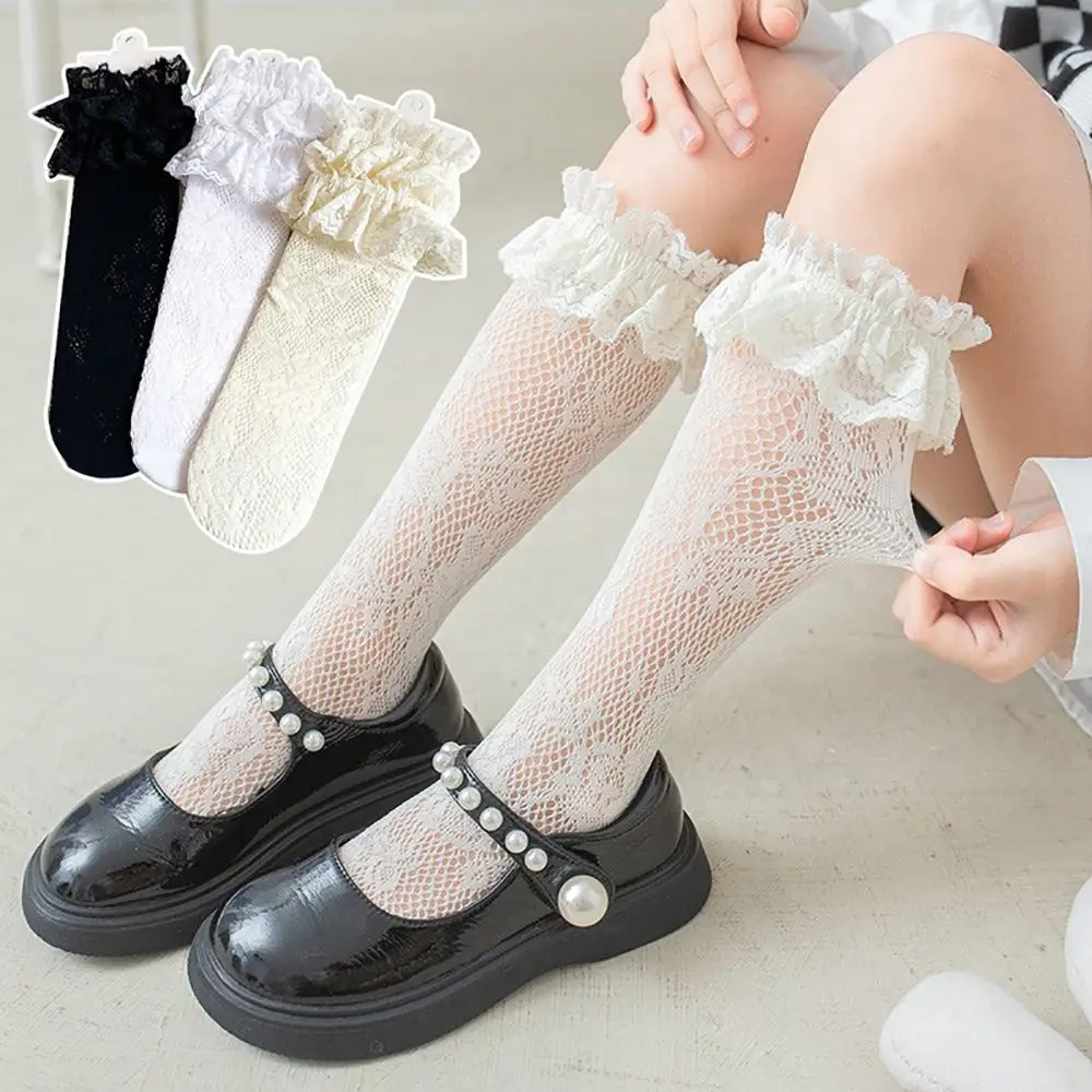 

New Fashion Mesh Lolita Sock Cotton Spandex Hollow Mesh Socks Lace Stockings