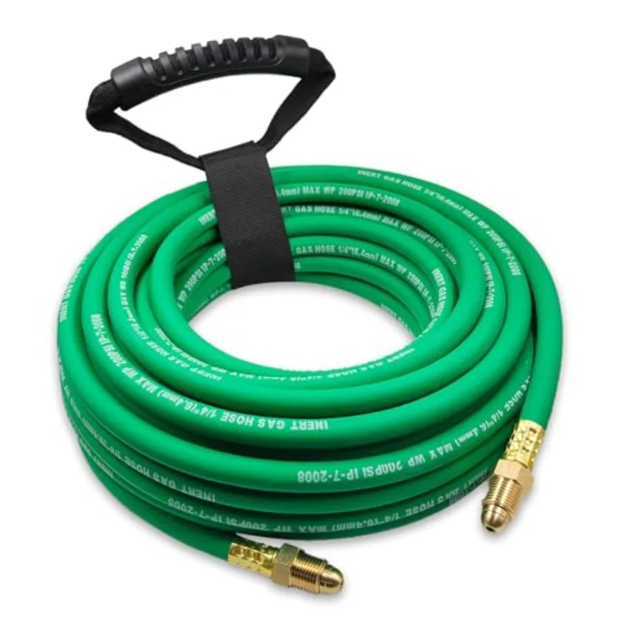 

0 Argon Gas Hose Inert Gas Welding Hoses for MIG/TIG Welding Regulator Argon/CO2 Flowmeter Regulator Hose 5/8" UNF-18RH NPT Fit
