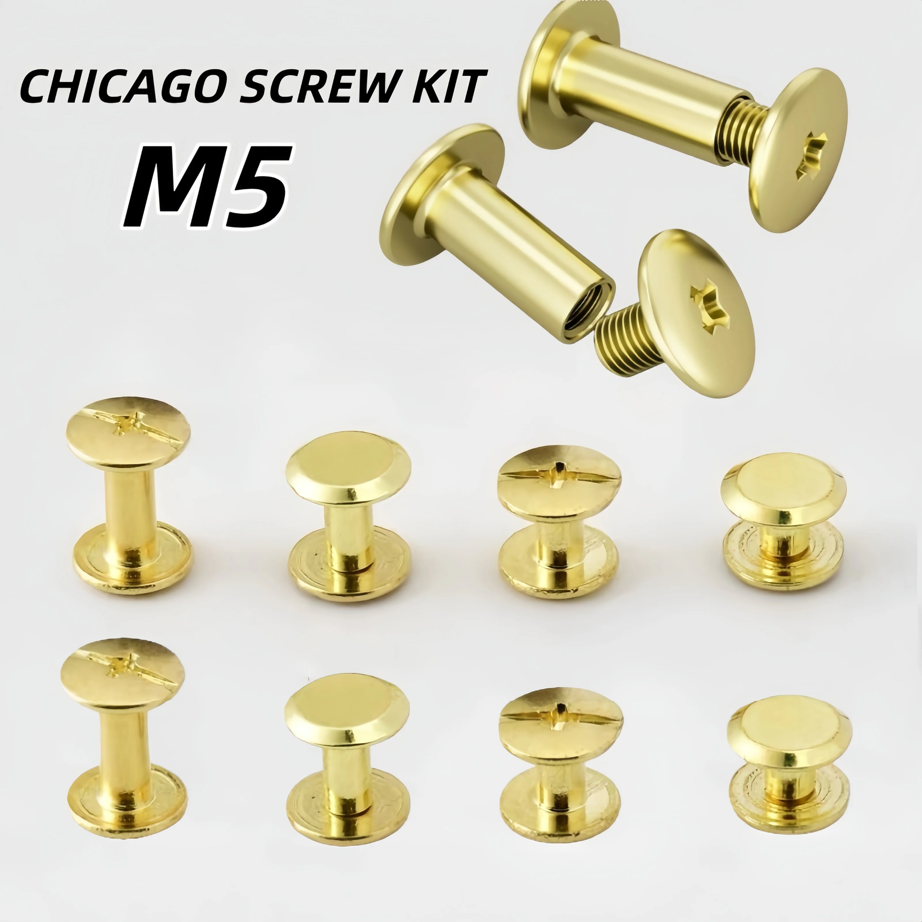 Body Jewelry Chicago - Kit di 30 rivetti a vite