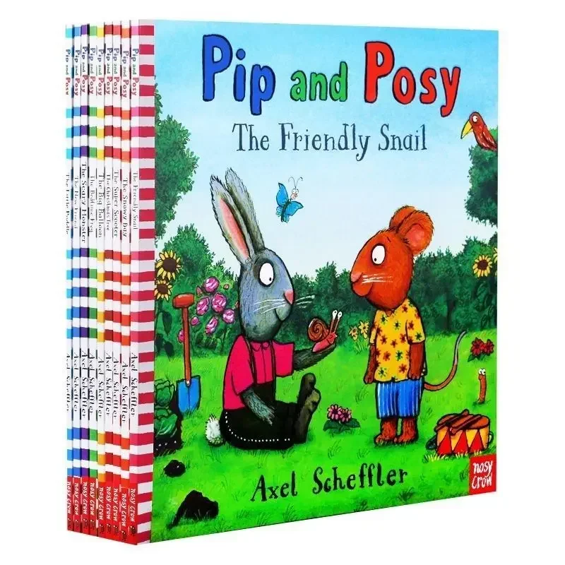 

9-томаная английская оригинальная книжка с картинками Pip and Posy, детская обучающая книжка с картинками для эмоционального интеллекта, просветительская книга для детей