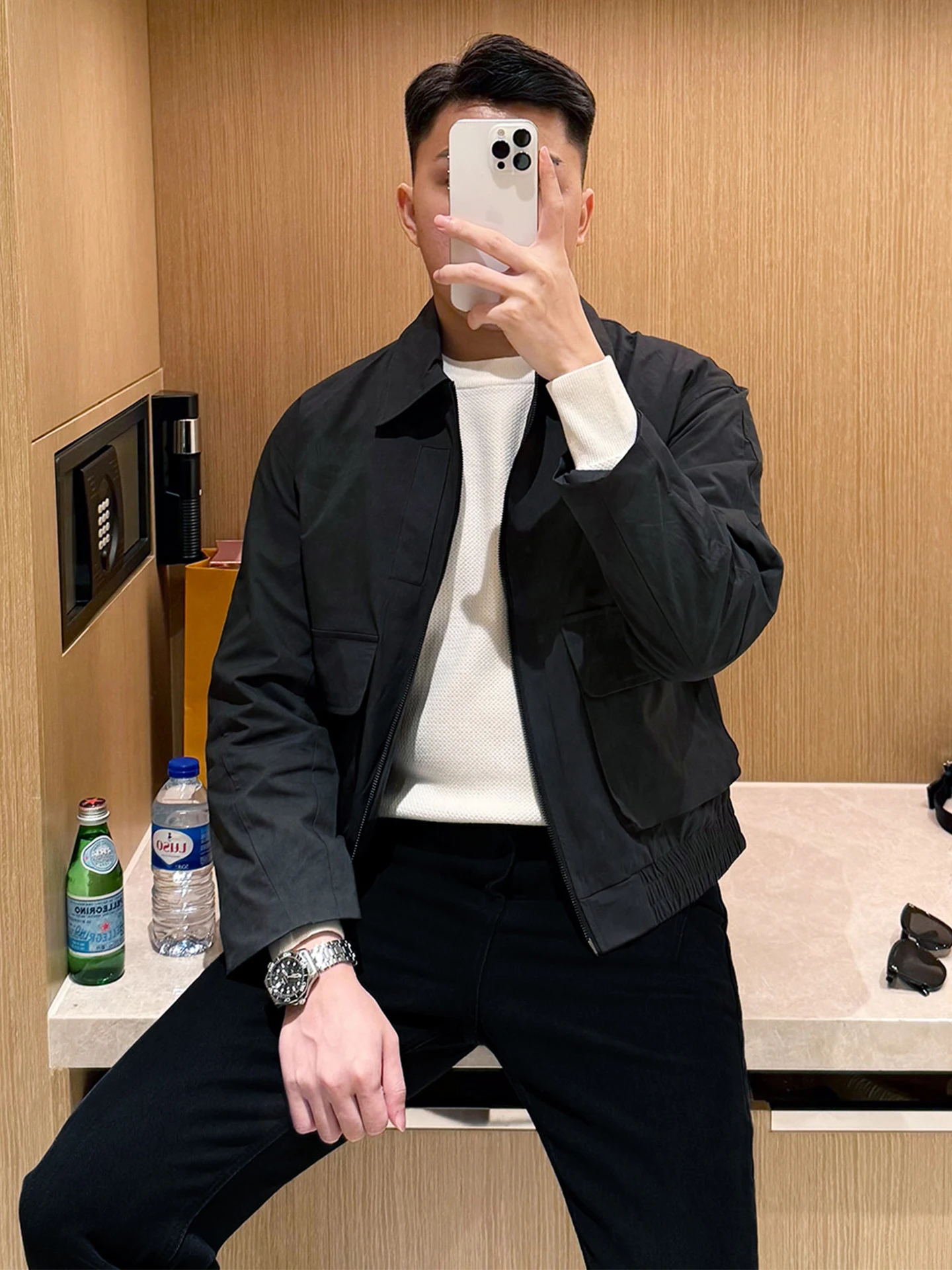 

Retro Briti Sle Men's Jaet ort Collarl Windproof Casual Autumn New Sle Youth Faion Polyester Nylon Cosite F...