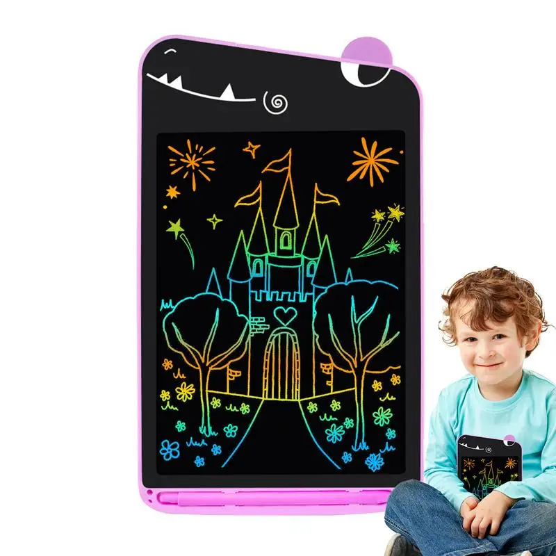 الملونة LCD الكتابة اللوحي للأطفال ، الرسم اللوحي للبنين والبنات ، طفل اللعب ، 4 سنوات وحتى لوحة الرسم ، 8.5"