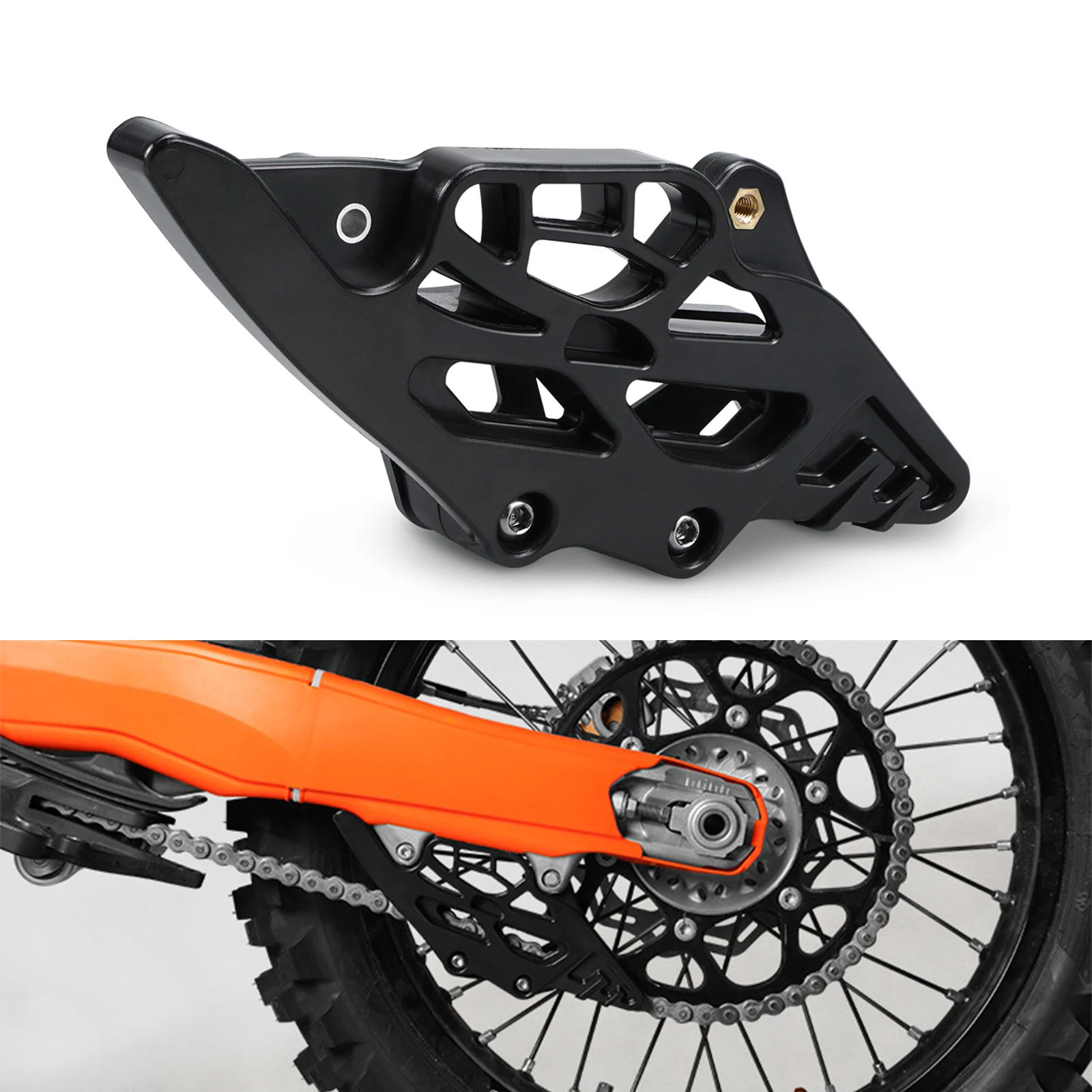 

2024 For KTM EXC 300 EXCF 350 SX 125 SXF 450 Husqvarna TE 300 TE250 FE 450 GasGas EC 300 EC250 Rear Chain Guide Slider Protector