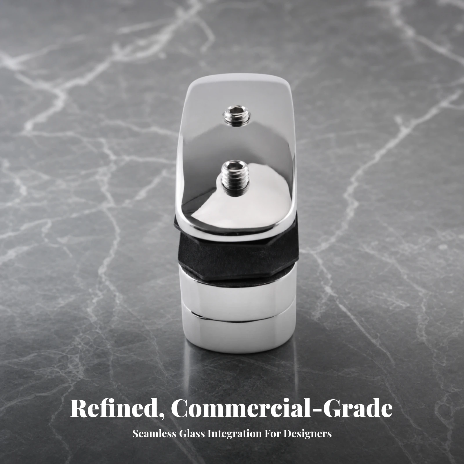 Glass Clamp Corrosion Resistant Glass Clamp with Rubber Liner Hardware Long-Lasting Secure for Contractors, Balconies, Pools
