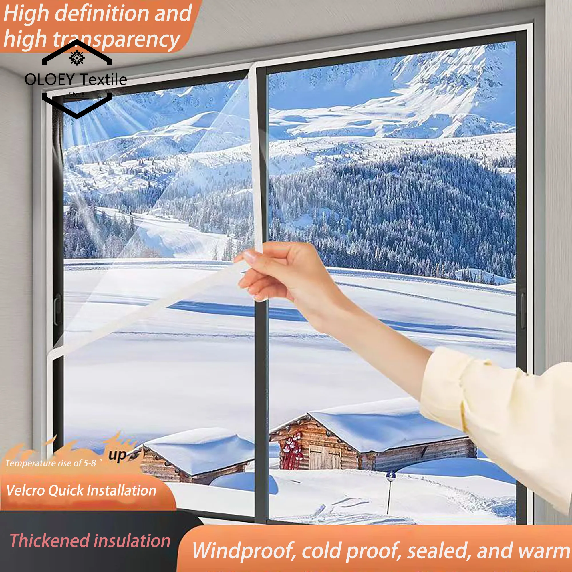 

New winter window windproof insulation film sealed plastic cloth air conditioning curtains