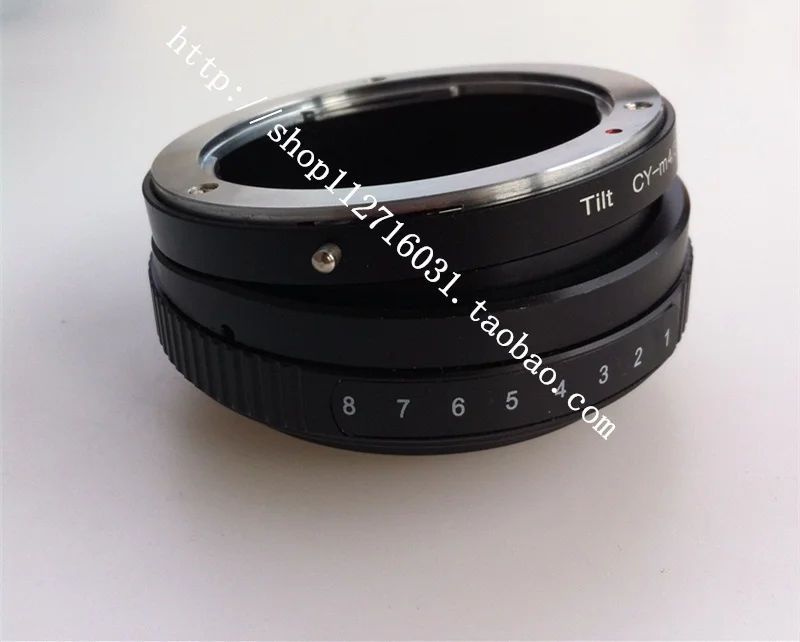 Tilt adapter ring for contax C/Y Lens To olympus Panasonic m43 GH4 gh5 GM1 gx7 GX9 gx85 g85 gf10 gf7 EM5 EM1 EM10 camera