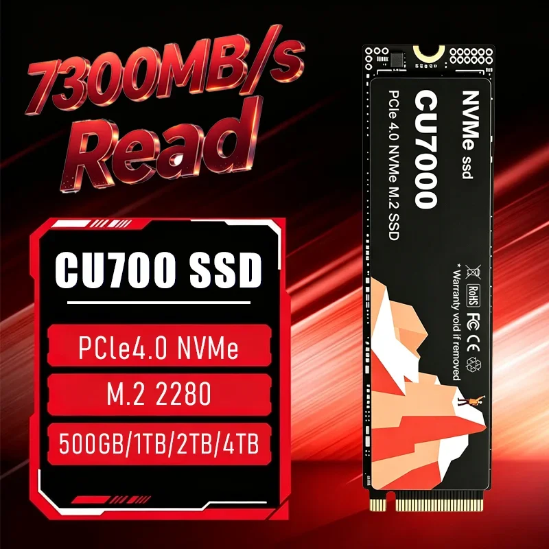 2026 NEW CU7000 500GB/1TB/2TB/4TB Original NVMe M.2 Hard Drive Disk, up to 7300MB/s, Solid State SSD for Desktop and Laptop.