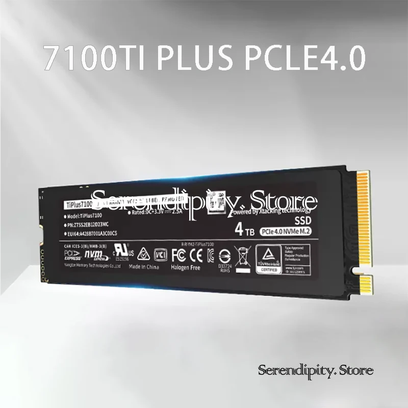 Original NEW Laptop Universal High-speed PCIe 4.0 Desktop SSD M.2 Solid State Drive Tool TiPro/Plus7100 M.2 1TB 2T