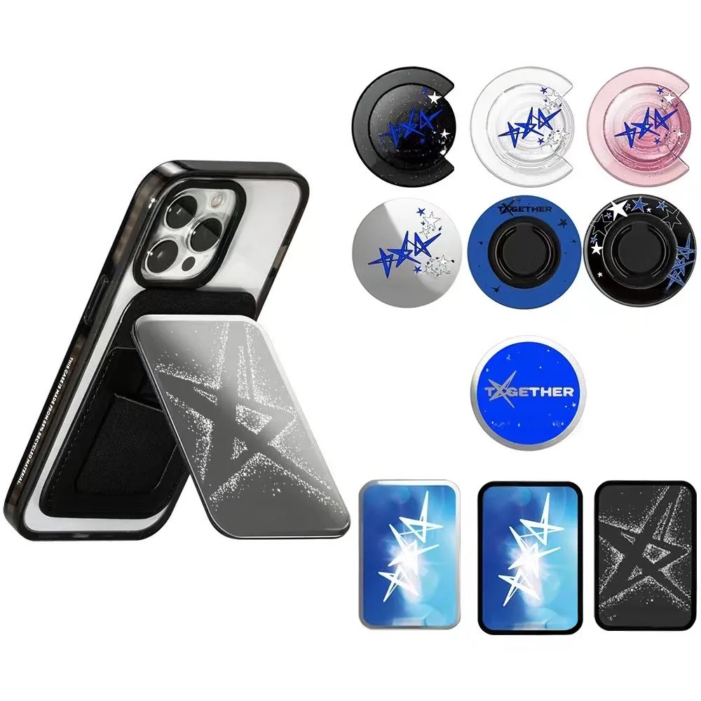 

Blue Star Magnetic Folding Phone Stand for IPhone 12 13 14 15 16 Pro Max Holder Mount Support for S25U