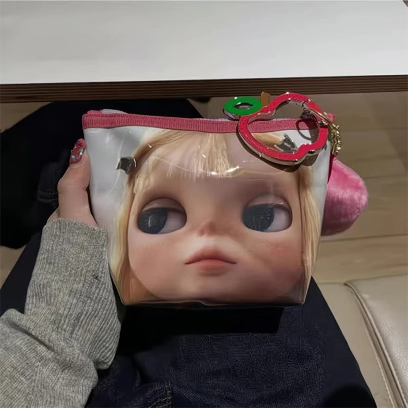 

Original cute new style change storage cute Korean zipper makeup storage change storage bag