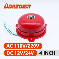 Tradition Electric Bell AC110V/220V DC12/24V Call Rings Loud 4 inch High DB Alarm House Doorbell School Factory Bell