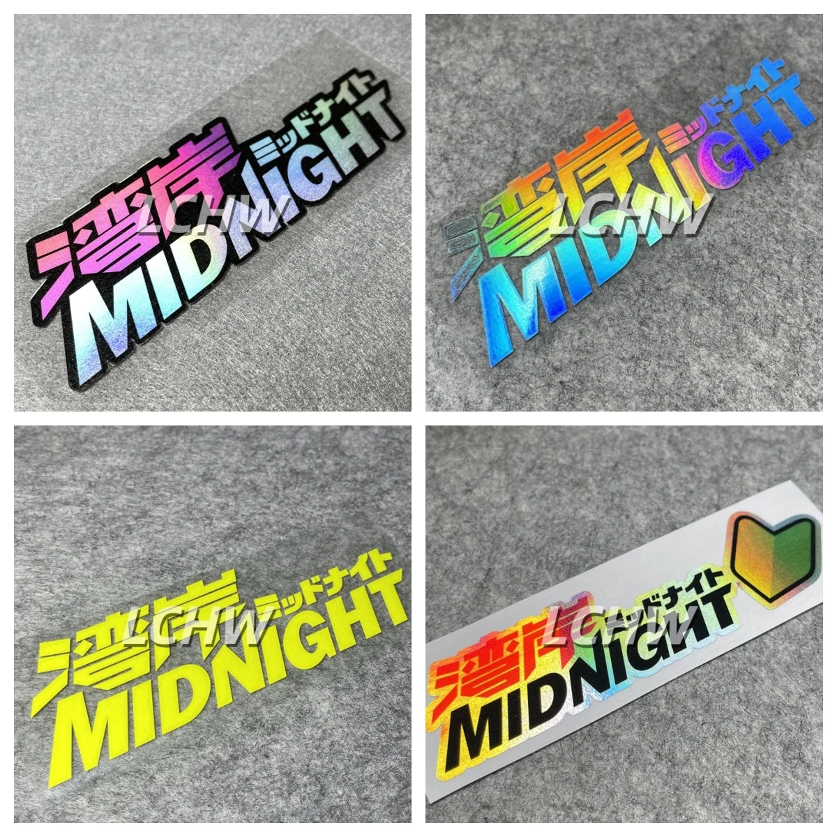 Japanese MidNight Car Stickers Decal Auto Window Body Graphic Motorcycle Helmet Fuel Tank Tape