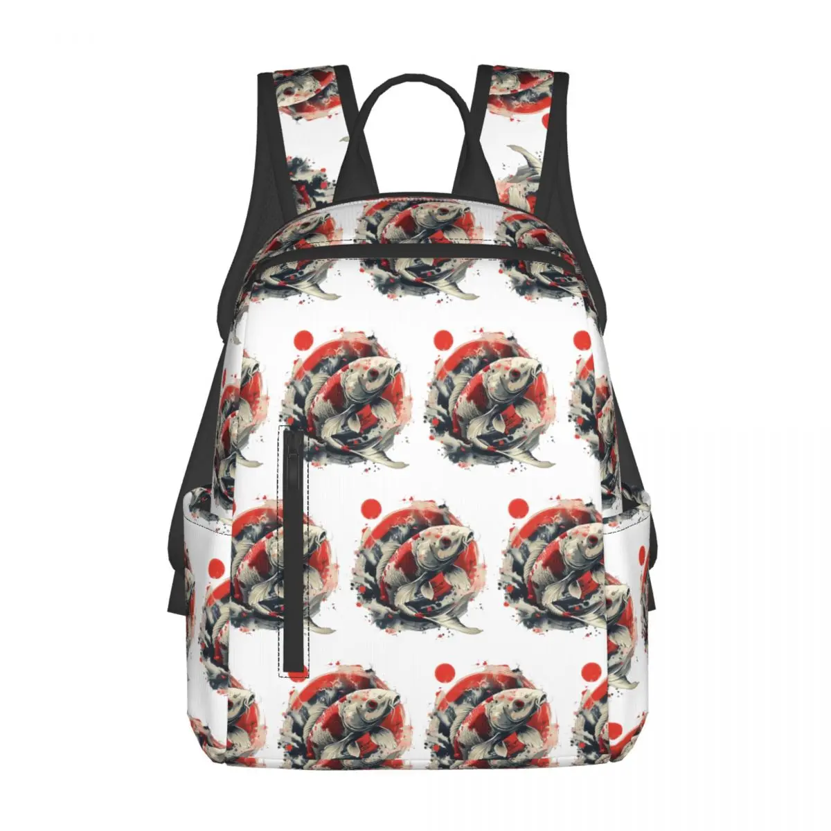 

Koi Rising Backpack Daypack Large Capacity Boys Girls BookBag School Bag Shoulder Bags for Men Women