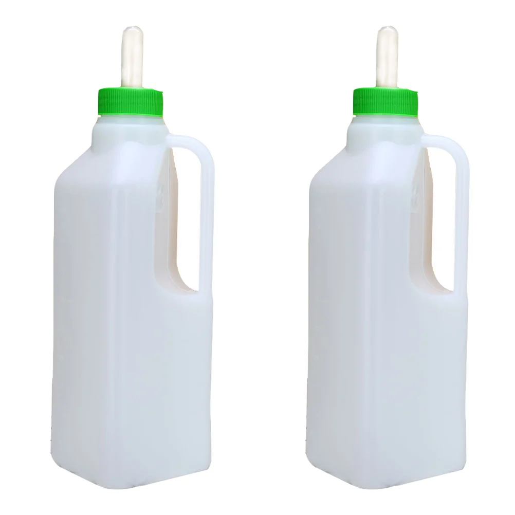 

2 Pcs Lamb Feeding Bottle Nursing for Livestock Sheep Milk Nurser Bottles Calf Excellent Silicone Pvc Plastic