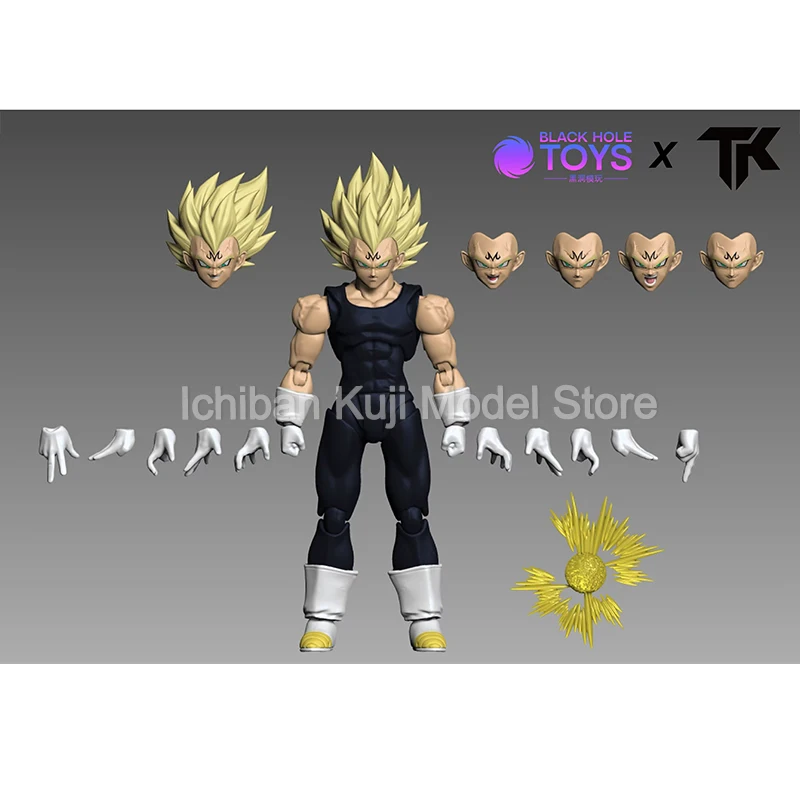 Black Hole Toys & TK Dragon Ball SHF Super Saiyan SSJ Majin Vegeta Full Power PVC Anime Action Figures Models