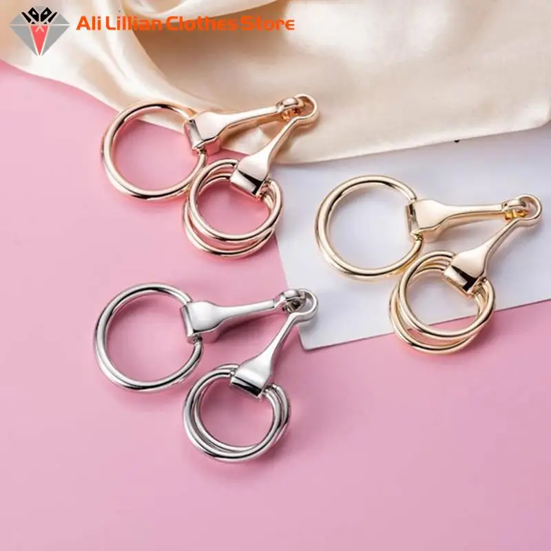 Hot Women Shawl Ring Clip Scarves Fastener Crystal Silk Scarf Buckle Brooch Wedding Fashion Jewelry Female Classic Gift