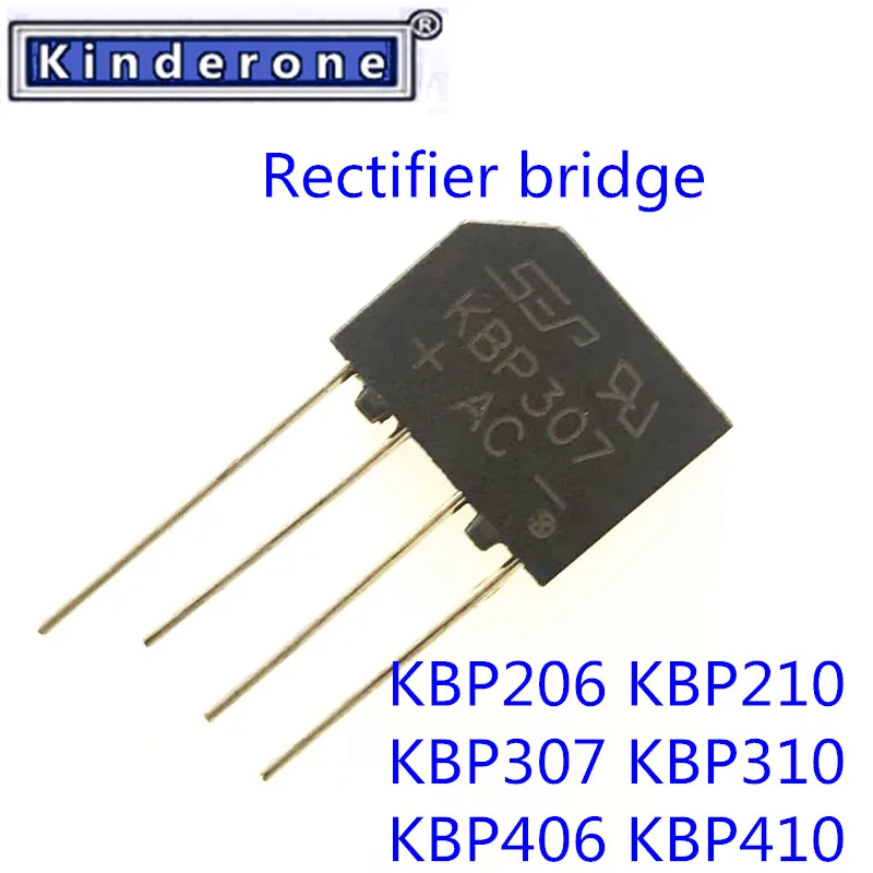 5pcs/lot NEW Rectifiers KBP206 KBP210 KBP307 KBP310 KBP406 KBP410 Rectifier bridge  DIP-4