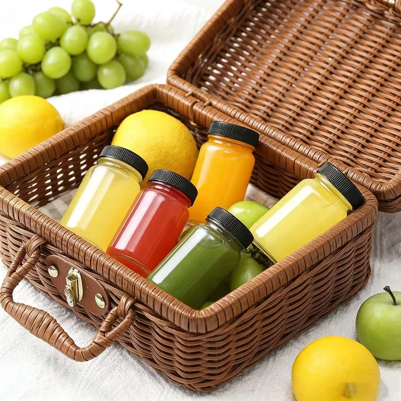 6pcs 60ml Leak-Proof Transpare - Meal Prep Juice Bottles 评论和价格