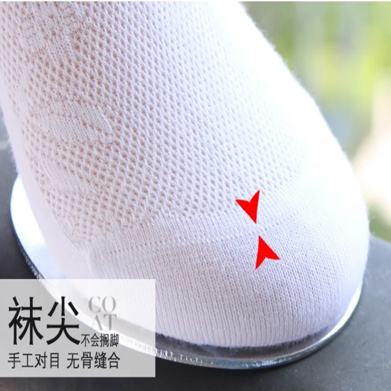 Socks Knee-high Thin Summer Female 100% Ultra-thin Cotton Socks Women's Mesh Breathable Solid Color Comfortable For Girl under