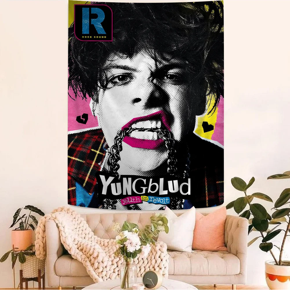 Y-Yungblud Hot Singer Chart Tapestry for Living Room Home Dorm Decor Art Home Decor