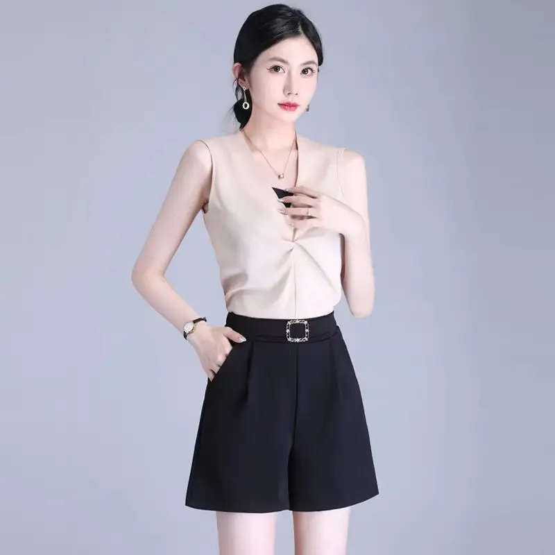 

Loose Short Pants Woman Wide Baggy Work Office Suit With Shorts For Women Offer Aesthetic Hot Outdoor Youthful New In Kpop Jorts