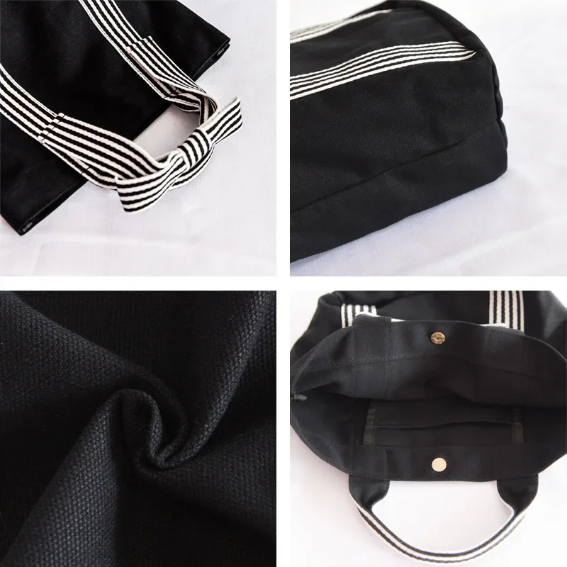 Fashion Joker Korean wind bag bow canvas bag lunch bag simple small fresh handbag women bag